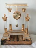 Paco Dominguez Vintage Mantelklok met 2 kandelaren, Ophalen