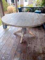 Houten Ronde Tafel, Huis en Inrichting, Tafels | Eettafels, Ophalen, Gebruikt, Rond, 100 tot 150 cm