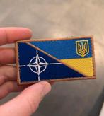 Patch vlag Oekraïne NATO, Ophalen of Verzenden, Overige soorten, Overige gebieden, Embleem of Badge