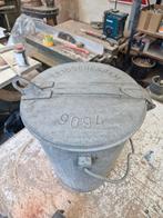 Zinken Vuilnisbak Leidschendam - Vintage, Huis en Inrichting, Ophalen of Verzenden, Gebruikt, Kunststof