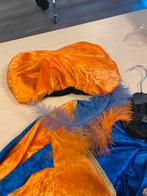 Pietenpak XL oranje en blauw baret jasje en broek., Ophalen of Verzenden, Gebruikt