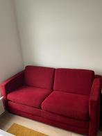 Comfortabele Rode Slaapbank, Huis en Inrichting, Ophalen, Gebruikt, Tweepersoons, 180 cm