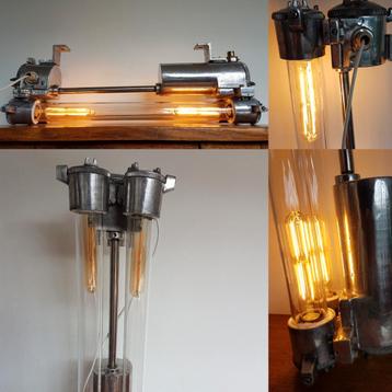 Partij oude dubbele wandlamp hanglamp plafondlamp 695ps  beschikbaar voor biedingen