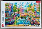 Trefl puzzel Amsterdam 1500 compleet, Ophalen of Verzenden, 500 t/m 1500 stukjes, Zo goed als nieuw, Legpuzzel