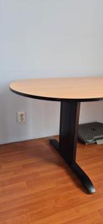 Gratis! Beuken fineer eettafel, Huis en Inrichting, Tafels | Eettafels, Ophalen, Gebruikt, Metaal, Vier personen