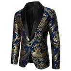 Heren blauw goud colbert blauwe gouden blazer jasje barok, Kleding | Heren, Verzenden, Nieuw