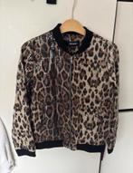 Nieuw panterprint bomberjack met glitters - Maat S, Bruin, Verzenden, Nieuw, Jasje