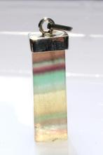 Schitterende Sterling Zilver Fluoriethanger, Ophalen of Verzenden, Zilver, Armband, Met edelsteen