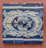 4 tegels/azulejos uit Portugal, 18e/19e eeuw, Antiek en Kunst, Antiek | Keramiek en Aardewerk, Verzenden