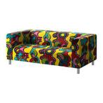 Ikea KLIPPAN Sofa 2-seater - veelkleurige Mollarid, Ophalen, 150 tot 200 cm, Tweepersoons, 75 tot 100 cm