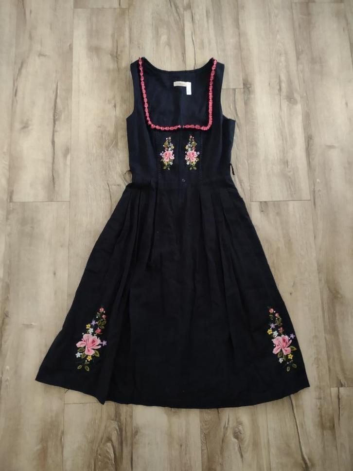 Prachtige zwarte Tiroler jurk, gothic jurk Landhaus, maat 34, Kleding | Dames, Jurken, Zo goed als nieuw, Maat 34 (XS) of kleiner