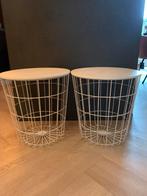 2 Draadstaal Manden met Deksel - 42x40cm, Ophalen, Minder dan 45 cm, Minder dan 55 cm, Gebruikt