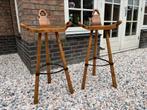 Vintage brutalist Marbella stools barkrukken, Huis en Inrichting, Barkrukken, 2 krukken, Ophalen, Zo goed als nieuw