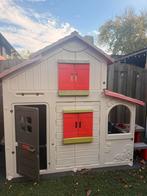 Tuinhuisje met verdieping & picknicktafel, Ophalen, Gebruikt, Kunststof