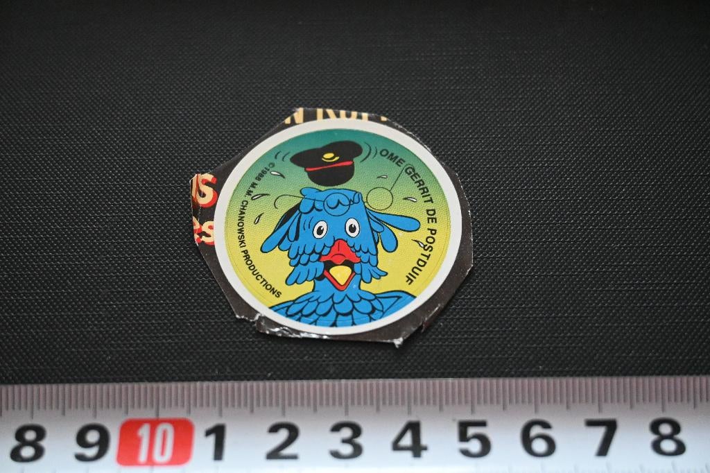 sticker fabeltjeskrant strip ome gerrit de postduif *, Ophalen, Zo goed als nieuw