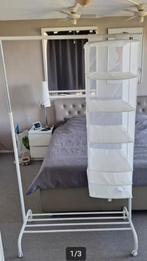 Ikea kledingrek met opberger., Huis en Inrichting, Kasten | Kledingkasten, Ophalen, 100 tot 150 cm, Zo goed als nieuw, Metaal