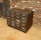 industriële ladekast kast archiefkast, Antiek en Kunst, Ophalen
