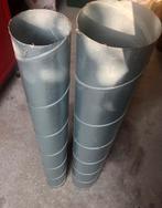 Spirobuis Ø 125mm - staal 138+88cm en Ø 100mm - 86cm, Doe-het-zelf en Verbouw, Buizen en Afvoer, Ophalen, Pvc, Zo goed als nieuw