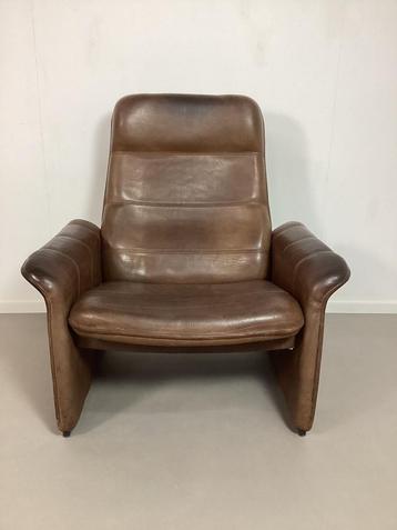 Vintage Desede Buffel Lederen Lounge Fauteuil 1980s