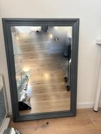 Grijze Spiegel 92x61cm, Ophalen, Zo goed als nieuw, Minder dan 100 cm, Rechthoekig