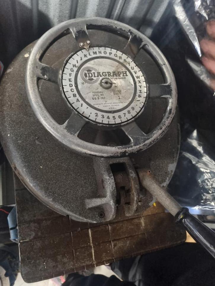 Diagraph Stencil Machine, Antiek en Kunst, Antiek | Gereedschap en Instrumenten, Ophalen of Verzenden