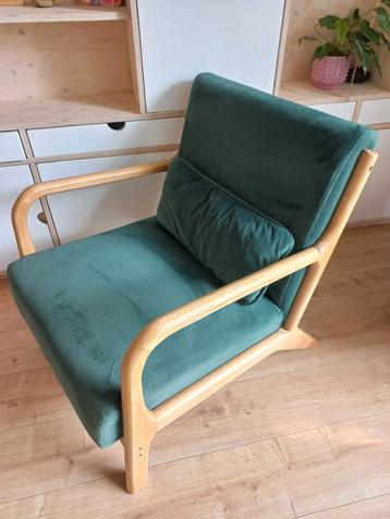 Fauteuil groen velvet