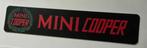 MINI COOPER zwart  -  showroom  kentekenplaat, Verzenden, Zo goed als nieuw, Auto's
