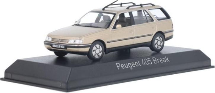 Peugeot 405 Break 1991 Beige Schaal 1:43 Norev Ref. 474557, Hobby en Vrije tijd, Modelauto's | 1:43, Nieuw, Auto, Norev, Ophalen of Verzenden
