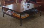 Salontafel eiken 110cm vierkant 2 niveaus, Huis en Inrichting, Ophalen, Gebruikt, 100 tot 150 cm, 100 tot 150 cm