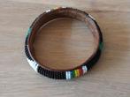 Afrika Yuraba kralen armband maat S, Sieraden, Tassen en Uiterlijk, Armbanden, Ophalen of Verzenden, Zo goed als nieuw, Leer, Met bedels of kralen