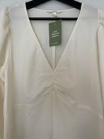Dames jurk, H&M, Wit, Maat 42/44 (L), Nieuw
