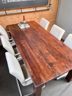 Zeer nette teakhouten tafel (220 x 100 cm), 200 cm of meer, 100 tot 150 cm, Teakhout, Rechthoekig