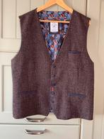 A Fish Named Fred bruin gilet koraalprint binnenzijde, Kleding | Heren, Ophalen of Verzenden, Maat 52/54 (L), Bruin