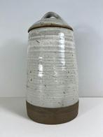 Ambachtelijke Franse olijven pot met deksel en lepelhouder, Antiek en Kunst, Ophalen of Verzenden