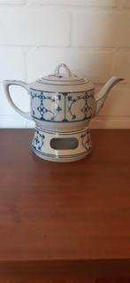 saksisch blauw theepot en warmhouder, Antiek en Kunst, Antiek | Keramiek en Aardewerk, Ophalen