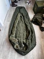 M75 slaapzak met vliegenierstas en regenzak, Watersport en Boten, Ophalen of Verzenden, Zo goed als nieuw, Complete set