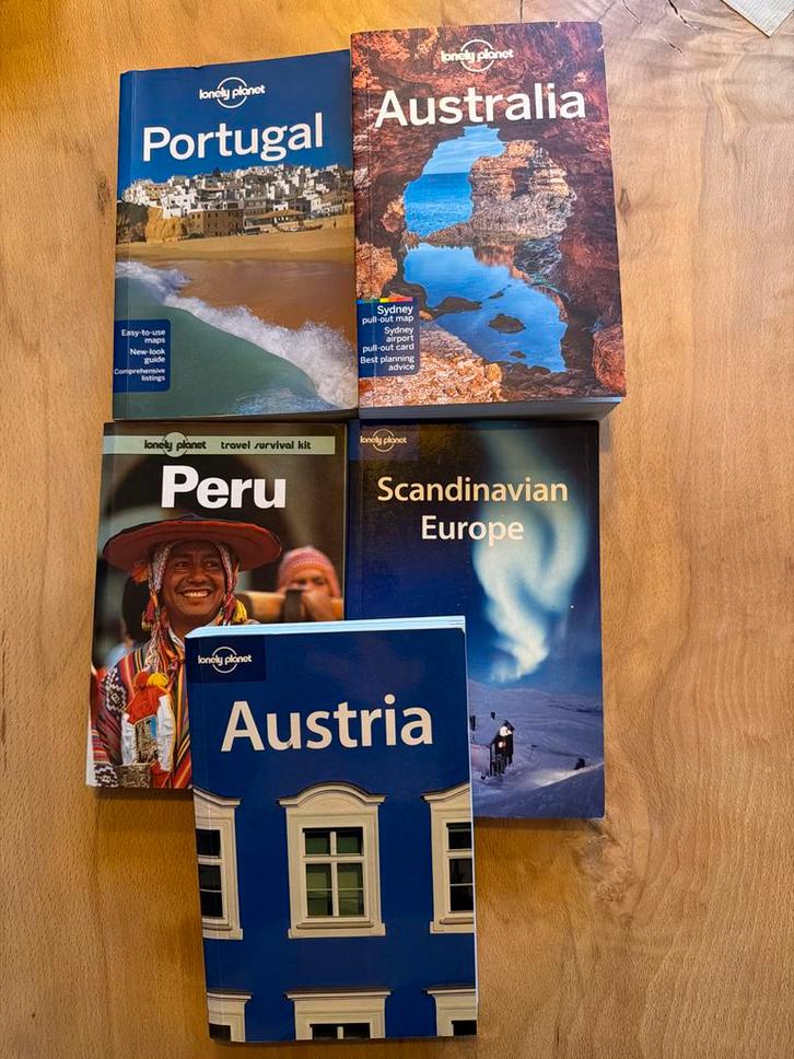 Lonely Planet Reisgidsen - Portugal, Australië, Peru..., Boeken, Reisgidsen, Gelezen, Reisgids of -boek, Europa, Lonely Planet