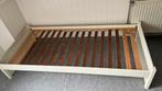 Eenpersoonsbed met lattenbodem en lade 90x200, Ophalen, 90 cm, Eenpersoons, Wit