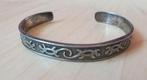 Zilver en zwarte tribal armband, Ophalen of Verzenden, Zo goed als nieuw, Zilver, Zilver