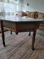 Tafel, Huis en Inrichting, Tafels | Eettafels, Ophalen, 100 tot 150 cm, Rond, Zo goed als nieuw