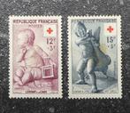 Rode Kruis postzegels Frankrijk 1955 B300 - B301 postfris, Postzegels en Munten, Ophalen of Verzenden, Postfris