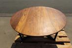 Handgemaakte Salontafel Hardhout ø90cm, Ophalen, Rond, Nieuw, 50 tot 100 cm