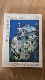 Clementoni puzzel Travel 500 stukjes Gaudi Casa Batlló, Ophalen of Verzenden, 500 t/m 1500 stukjes, Zo goed als nieuw, Legpuzzel