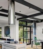 Smeg KIR37XE Afzuigkap - RVS - Nieuw met Koolstoffilters, Ophalen, Gebruikt, 800 m³ per uur of meer, Eilandschouwkap