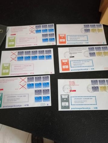 6 FDC Postzegelboekjes beschikbaar voor biedingen
