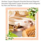 Koperen Magnetische Armband, Sieraden, Tassen en Uiterlijk, Armbanden, Ophalen of Verzenden, Nieuw, Bruin, Overige materialen