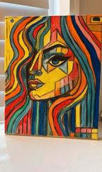 Cubism art - Acrylic on Canvas 24 X 30, Antiek en Kunst, Kunst | Schilderijen | Modern, Ophalen