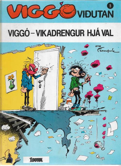 GASTON = nr. 5 = IJslandse uitgave= = HC = nooit gelezen, Boeken, Stripboeken, Nieuw, Eén stripboek, Ophalen of Verzenden
