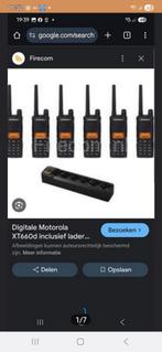 Motorola xd360 analoge en digitale 6x porto 1x lader van 6 ., Ophalen of Verzenden, Zo goed als nieuw, Portofoon of Walkie-talkie