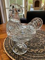 Vintage Godinger Rooster Candy Dish / Haan, Antiek en Kunst, Antiek | Glas en Kristal, Ophalen of Verzenden